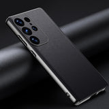 Luxury Leather Plated Edge Case for Samsung