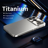 Magnetic Aluminum Frame Metal Case For iPhone