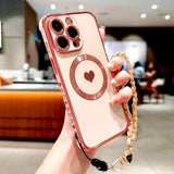 Plating TPU Wrist Lanyard Bracelet  Case For iPhone
