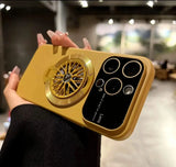 Decompression Rotating Gyroscope Holder with Large Window case for iPhone
