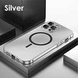 Magsafe Magnetic Frosting Metal Case For iPhone