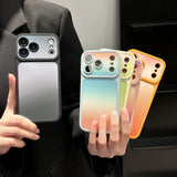 Original Gradient Matte Shockproof Liquid Silicone Case For iPhone