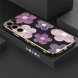 Soft Silicone Painting Flowers Case For Samsung