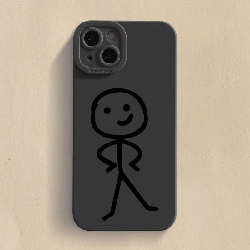 Cartoon Matte Soft TPU Silicone Case for IPhone