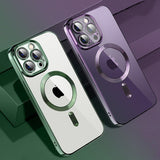 Transparent Plating Soft Case For iPhone