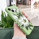Wild Flowers Silicone Case For iPhone