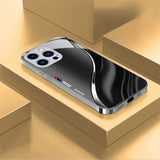 Luxury Gilded Curved Lines Case For iPhone
