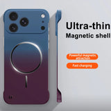 Ultra Thin Gradient Matte Frameless Hard Case For iPhone