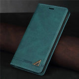 Luxury Leather Flip Wallet Case For iPhone