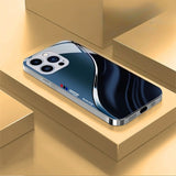 Luxury Gilded Curved Lines Case For iPhone