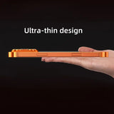 Metal foot frameless anti-fall case For iPhone