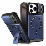 Armor magnetic bracket full-cover lens case For  iPhone