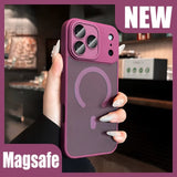 Plum Color Translucent Frosted Hard Case for iPhone