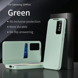 New smart window card insertion phone case for Samsung