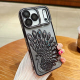 Luxury Bling Peacock Glitter Diamond Case For iPhone