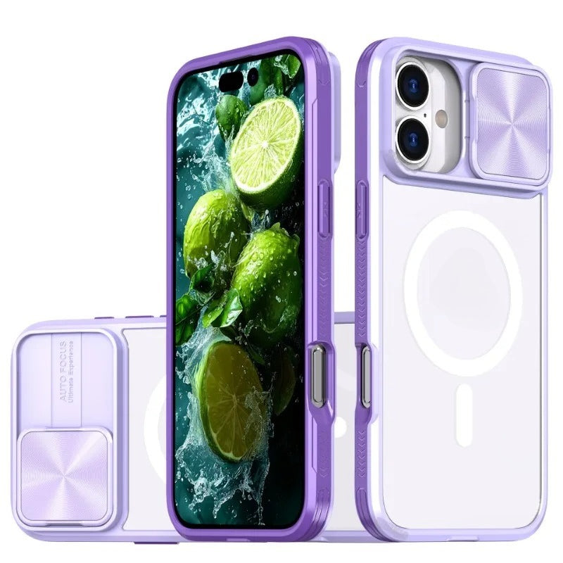 Magsafe Slide Camera Lens Protector Armor Case For iPhone