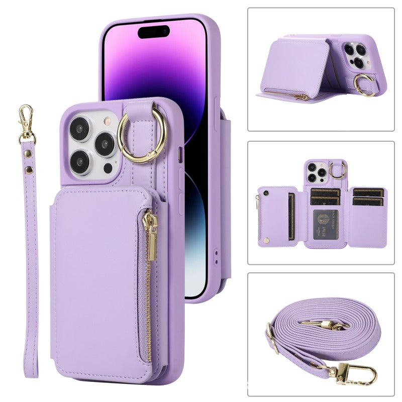 Leather Card Holder Case for iPhone
