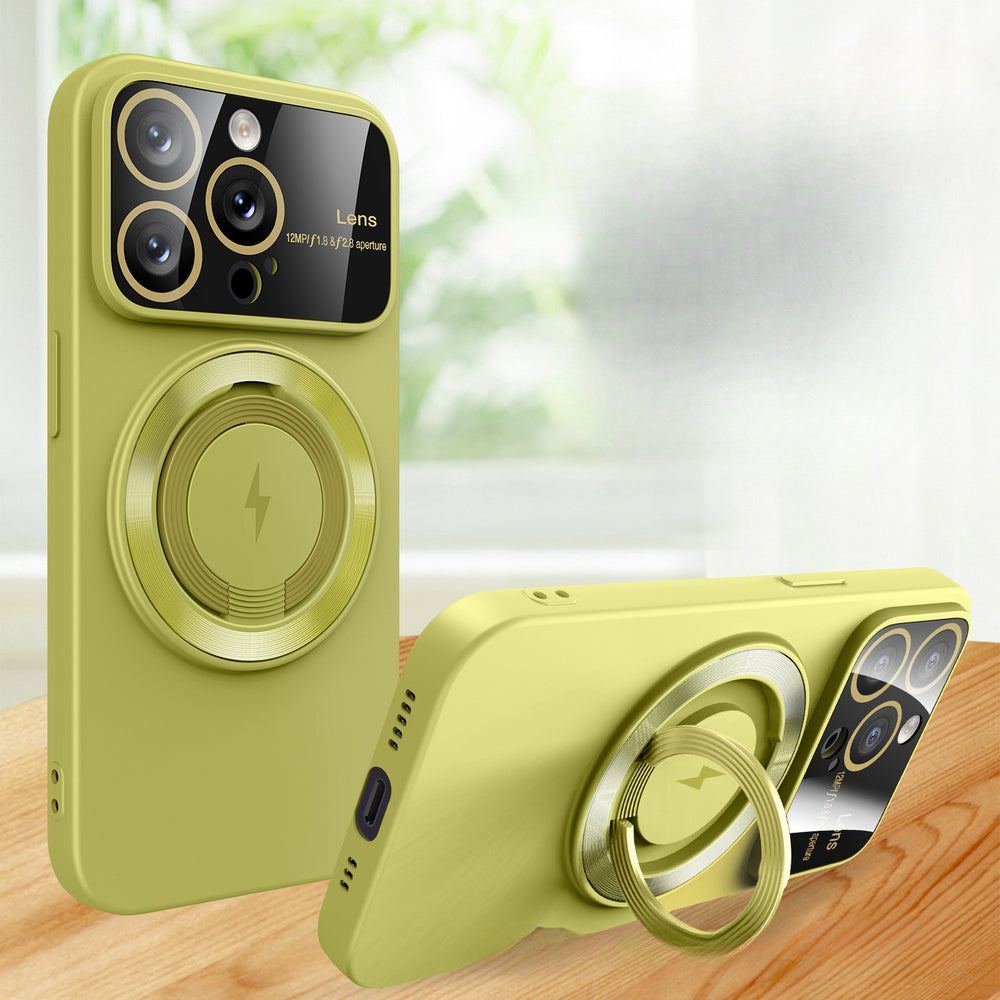 Large Window Magnetic Holder Case for iPhone