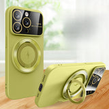 Large Window Magnetic Holder Case for iPhone