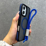 Magsafe Magnetic Lanyard Matte Case For iPhone