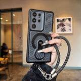 Honeycomb Cooling Magnetic Kickstand Case for Samsung