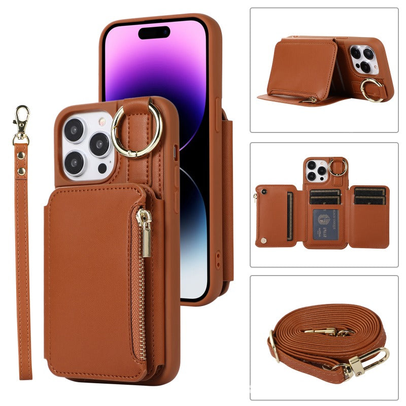 Leather Card Holder Case for iPhone