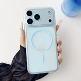 Ultra thin frosted ice mist magnetic case For iPhone