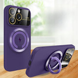 Large Window Magnetic Holder Case for iPhone