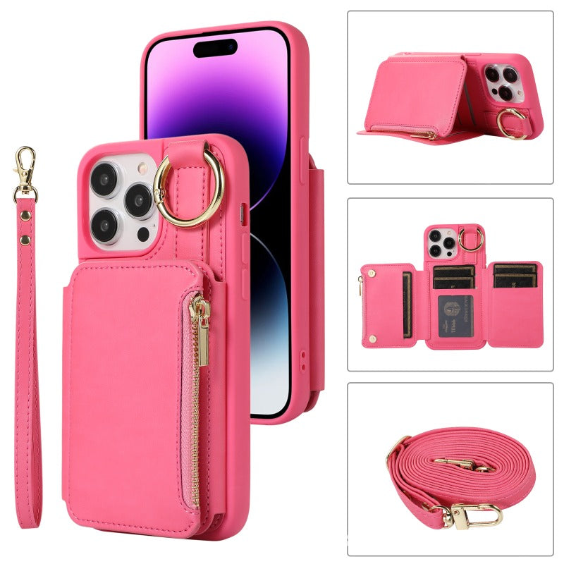 Leather Card Holder Case for iPhone