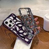 Star hollow heat dissipation magnetic case for iPhone
