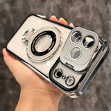 Dual-Bracket High-Transparency With Lens Film Case For iPhone