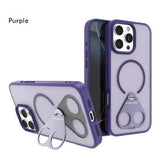 Rotating stand frosted case for iPhone