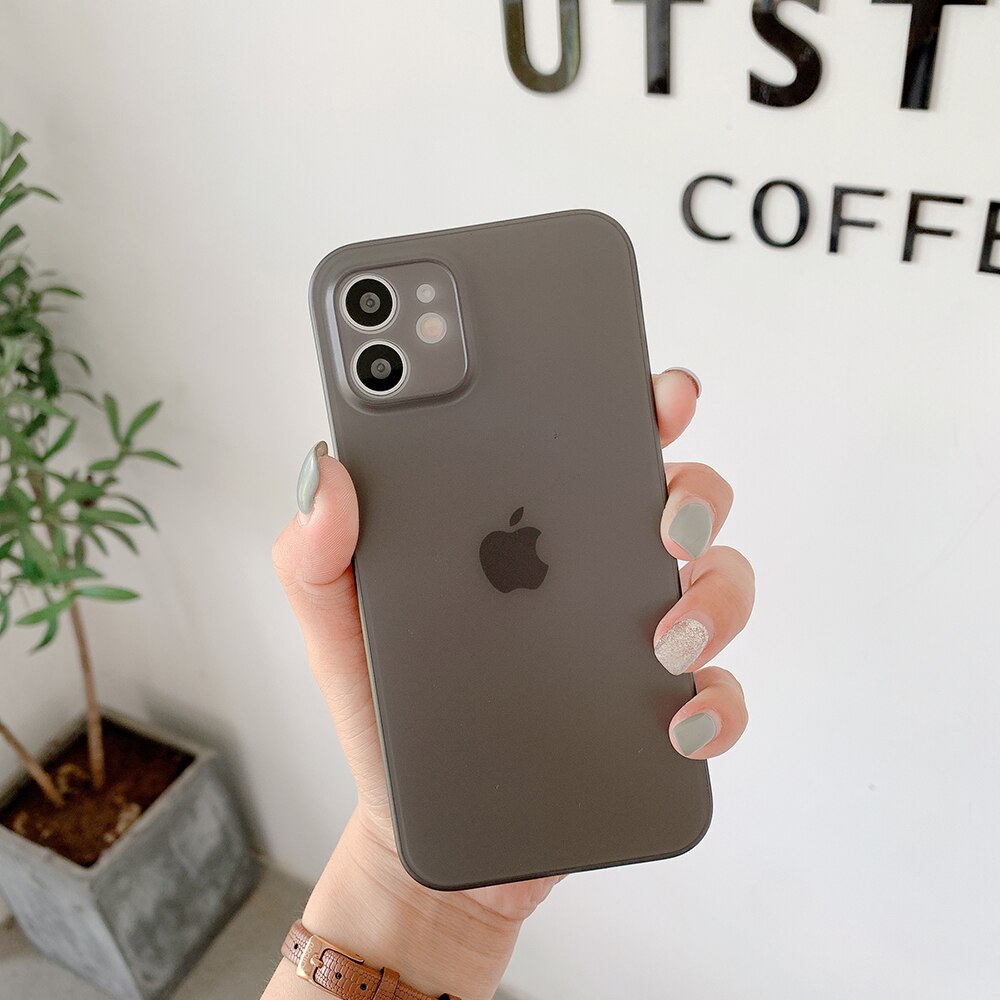 Ultra Thin Matte Hard Phone Case For iPhone