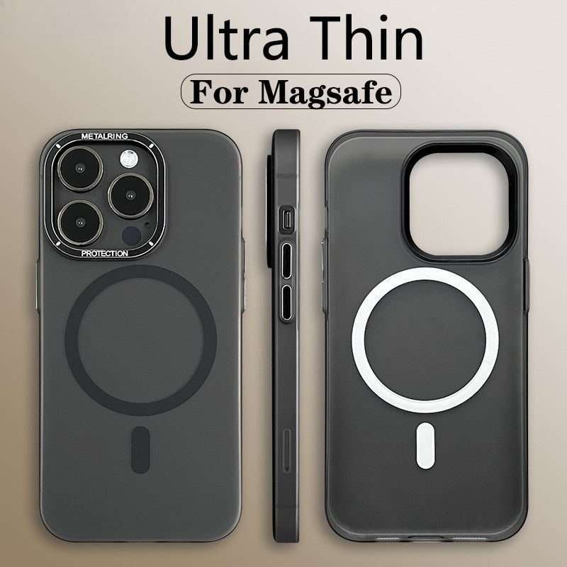 Ultra Thin Magnetic Wireless Charge Case for iPhone