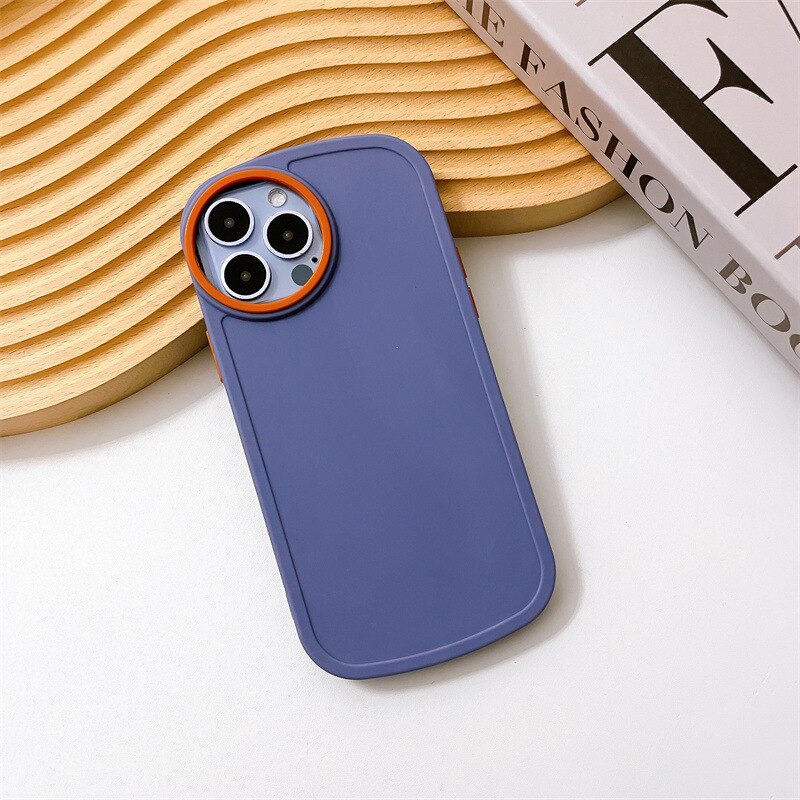 Oval Silicone Phone Case For iPhone