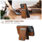 2 In 1 Function Card Bag Magnetic Case For iPhone