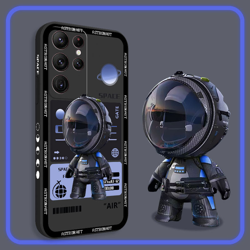 3D Cartoon Astronaut Silicone Case For Samsung Galaxy