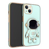 Cute Cartoon Astronaut Stand Holder Case For iPhone