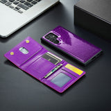 Glitter 2 in 1 Leather Wallet Case For Samsung Galaxy