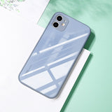 Square Tempered Glass Case For iPhone