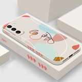 Abstract Liquid Silicone Case for Samsung Galaxy