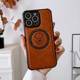 Astronaut Leather Magnetic Case For iPhone