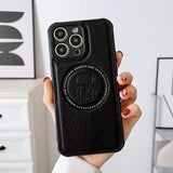 Astronaut Leather Magnetic Case For iPhone