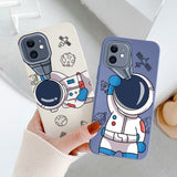 Astronaut Telescope Silicone Case For iPhone