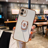 Luxury Holder Ring Electroplating Phone Case for iPhone