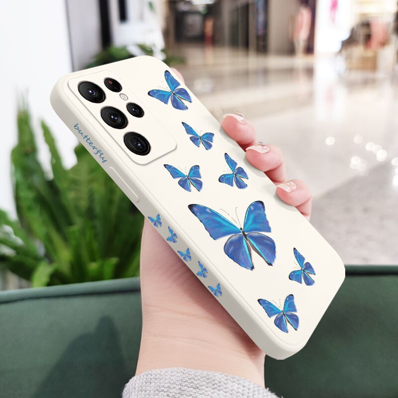 Butterfly Flying Silicone Case For Samsung Galaxy