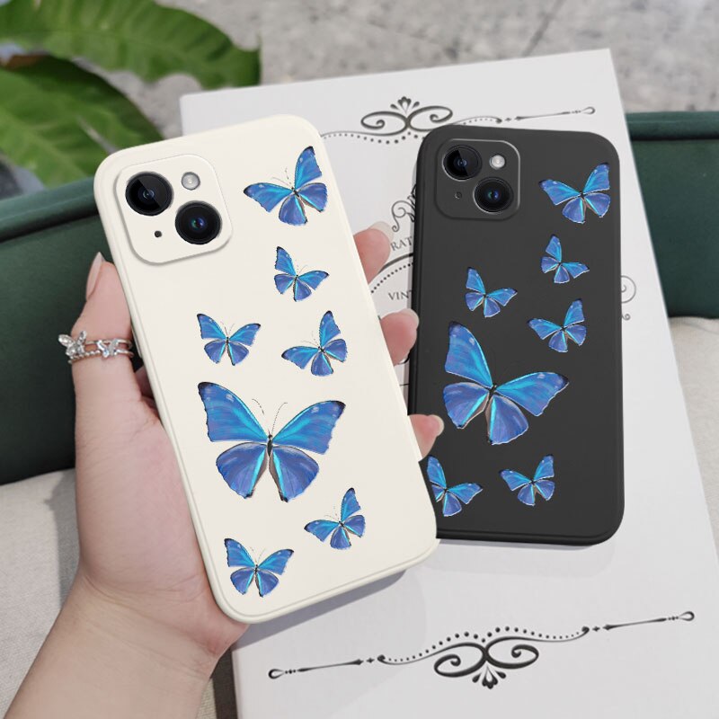 Butterfly Flying Silicone Case For iPhone