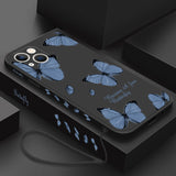 Butterfly Liquid Silicone Case For iPhone