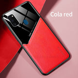 Car Magnetic Plexiglass Leather Silicone Bumper Case for Huawei.