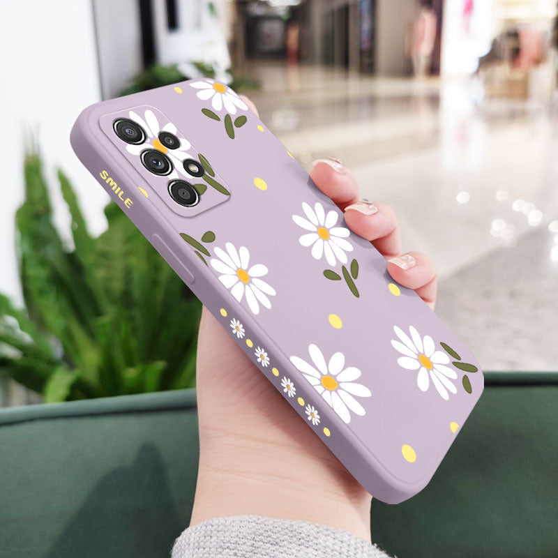 Daisy Flowers Silicone Case For Samsung Galaxy